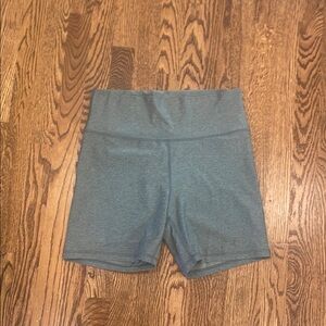 Old Navy Green/Gray Bike Shorts High-Waisted Compression